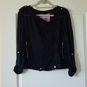 NWOT Free people mesh bomber